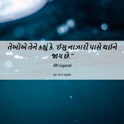 Picture 06 - લૂક 18:37 GUJIRV - તેઓએ તેને કહ્યું - Bible Verse Picture