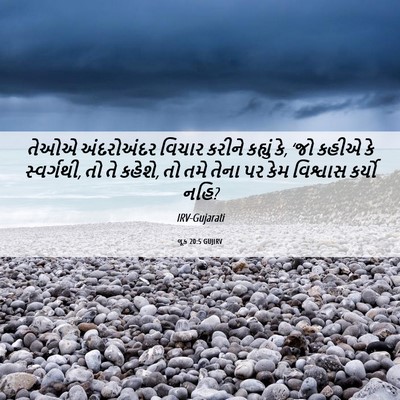 Picture 06 - લૂક 20:5 GUJIRV - તેઓએ અંદરોઅંદર - Bible Verse Picture