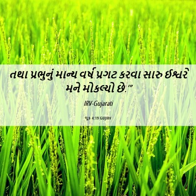 Picture 06 - લૂક 4:19 GUJIRV - તથા પ્રભુનું - Bible Verse Picture