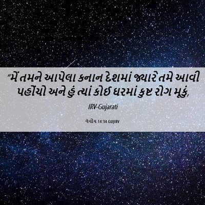 Picture 06 - લેવીય 14:34 GUJIRV - “મેં તમને આપેલા - Bible Verse Picture