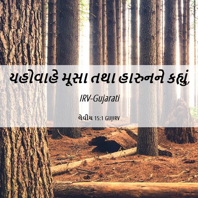 Picture 06 - લેવીય 15:1 GUJIRV - યહોવાહે મૂસા તથા - Bible Verse Picture