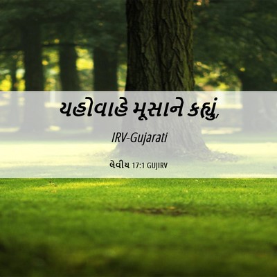 Picture 06 - લેવીય 17:1 GUJIRV - યહોવાહે મૂસાને - Bible Verse Picture