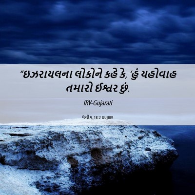 Picture 06 - લેવીય 18:2 GUJIRV - “ઇઝરાયલના લોકોને - Bible Verse Picture