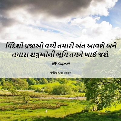 Picture 06 - લેવીય 26:38 GUJIRV - વિદેશી પ્રજાઓ - Bible Verse Picture