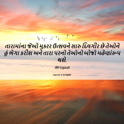 Picture 06 - સફાન્યા 3:18 GUJIRV - તારામાંના જેઓ - Bible Verse Picture