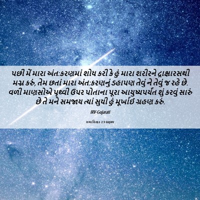 Picture 06 - સભાશિક્ષક 2:3 GUJIRV - પછી મેં મારા - Bible Verse Picture