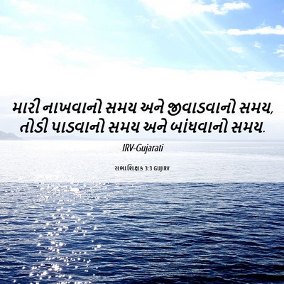 Picture 06 - સભાશિક્ષક 3:3 GUJIRV - મારી નાખવાનો સમય - Bible Verse Picture