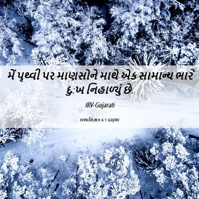 Picture 06 - સભાશિક્ષક 6:1 GUJIRV - મેં પૃથ્વી પર - Bible Verse Picture
