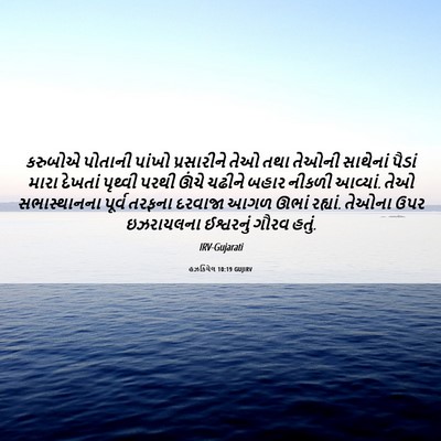 Picture 06 - હઝકિયેલ 10:19 GUJIRV - કરુબોએ પોતાની - Bible Verse Picture