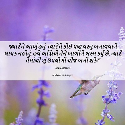 Picture 06 - હઝકિયેલ 15:5 GUJIRV - જ્યારે તે આખું - Bible Verse Picture