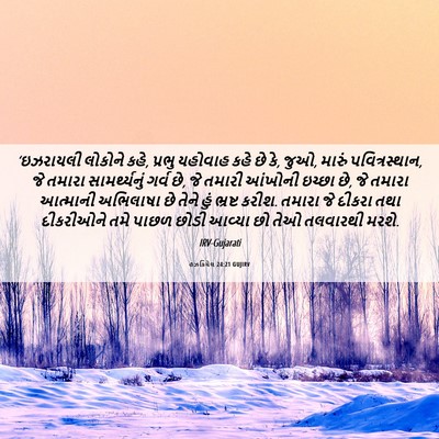 Picture 06 - હઝકિયેલ 24:21 GUJIRV - ‘ઇઝરાયલી લોકોને - Bible Verse Picture