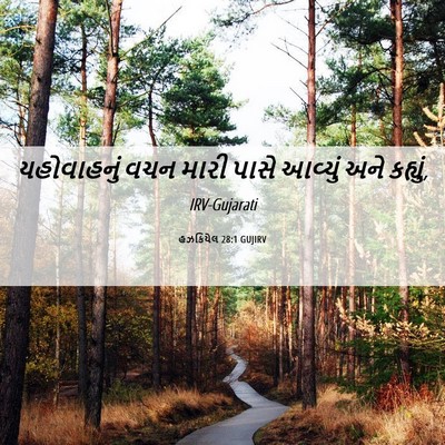 Picture 06 - હઝકિયેલ 28:1 GUJIRV - યહોવાહનું વચન - Bible Verse Picture