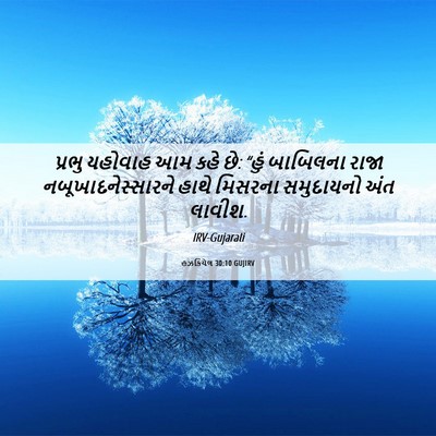 Picture 06 - હઝકિયેલ 30:10 GUJIRV - પ્રભુ યહોવાહ આમ - Bible Verse Picture