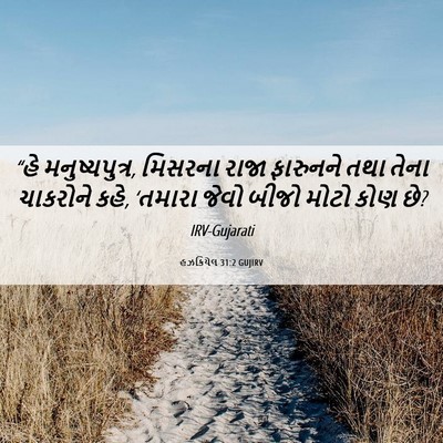 Picture 06 - હઝકિયેલ 31:2 GUJIRV - “હે મનુષ્યપુત્ર, - Bible Verse Picture