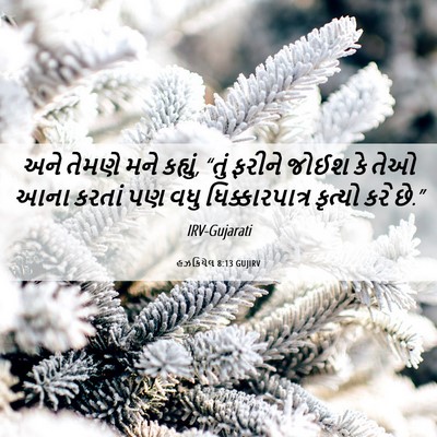Picture 06 - હઝકિયેલ 8:13 GUJIRV - અને તેમણે મને - Bible Verse Picture
