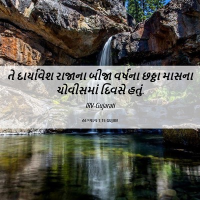 Picture 06 - હાગ્ગાય 1:15 GUJIRV - તે દાર્યાવેશ - Bible Verse Picture