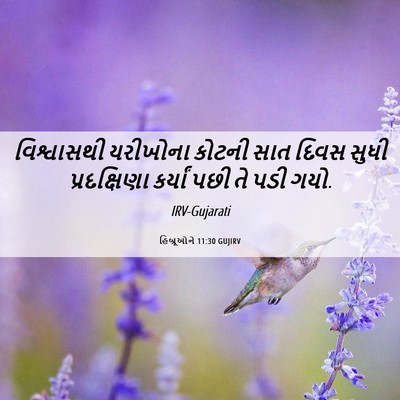 Picture 06 - હિબ્રૂઓને 11:30 GUJIRV - વિશ્વાસથી યરીખોના - Bible Verse Picture