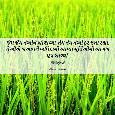 Picture 06 - હોશિયા 11:2 GUJIRV - જેમ જેમ તેઓને - Bible Verse Picture