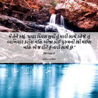 Picture 06 - હોશિયા 3:3 GUJIRV - મેં તેને કહ્યું, - Bible Verse Picture
