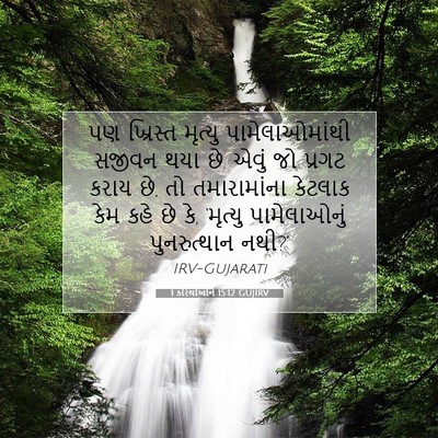 Picture 07 - 1 કરિંથીઓને 15:12 GUJIRV - પણ ખ્રિસ્ત મૃત્યુ - Bible Verse Picture