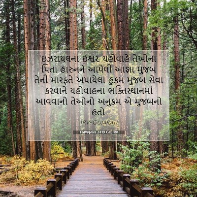 Picture 07 - 1 કાળવૃતાંત 24:19 GUJIRV - ઇઝરાયલના ઈશ્વર, - Bible Verse Picture