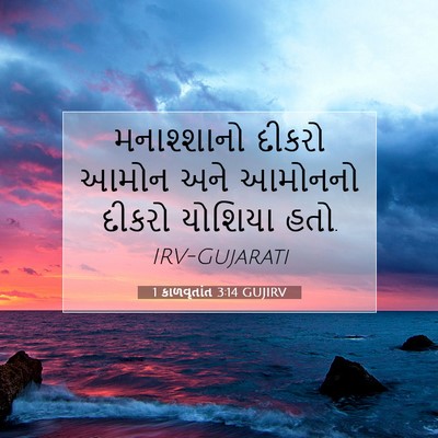 Picture 07 - 1 કાળવૃતાંત 3:14 GUJIRV - મનાશ્શાનો દીકરો - Bible Verse Picture