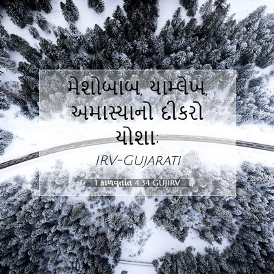 Picture 07 - 1 કાળવૃતાંત 4:34 GUJIRV - મેશોબાબ, યામ્લેખ, - Bible Verse Picture