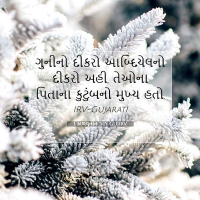 Picture 07 - 1 કાળવૃતાંત 5:15 GUJIRV - ગુનીનો દીકરો - Bible Verse Picture