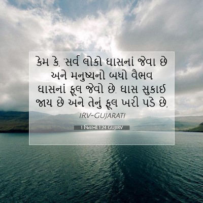 Picture 07 - 1 પિતરનો 1:24 GUJIRV - કેમ કે, ‘સર્વ લોકો - Bible Verse Picture