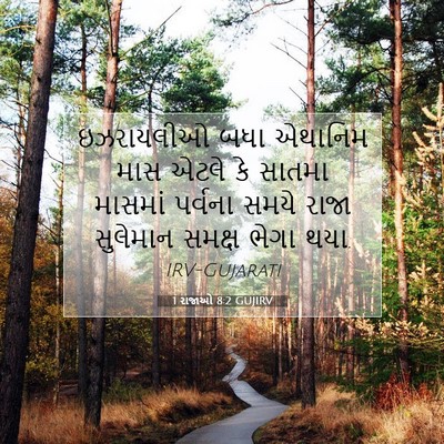 Picture 07 - 1 રાજાઓ 8:2 GUJIRV - ઇઝરાયલીઓ બધા - Bible Verse Picture