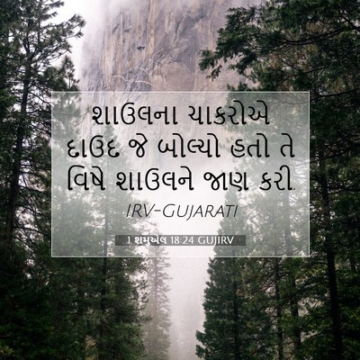 Picture 07 - 1 શમુએલ 18:24 GUJIRV - શાઉલના ચાકરોએ - Bible Verse Picture