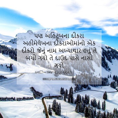 Picture 07 - 1 શમુએલ 22:20 GUJIRV - પણ અહિટૂબના દીકરા - Bible Verse Picture