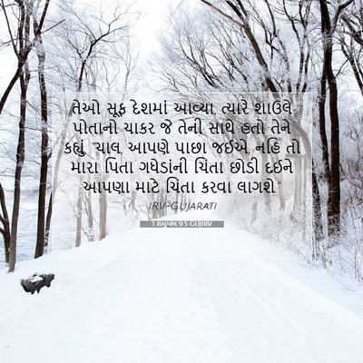 Picture 07 - 1 શમુએલ 9:5 GUJIRV - તેઓ સૂફ દેશમાં - Bible Verse Picture