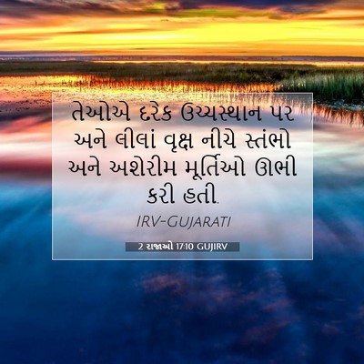 Picture 07 - 2 રાજાઓ 17:10 GUJIRV - તેઓએ દરેક - Bible Verse Picture