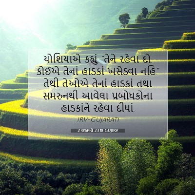 Picture 07 - 2 રાજાઓ 23:18 GUJIRV - યોશિયાએ કહ્યું, - Bible Verse Picture