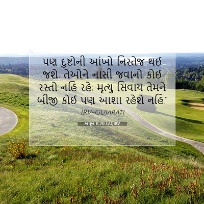 Picture 07 - અયૂબ 11:20 GUJIRV - પણ દુષ્ટોની આંખો - Bible Verse Picture