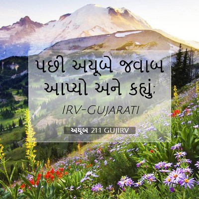 Picture 07 - અયૂબ 21:1 GUJIRV - પછી અયૂબે જવાબ - Bible Verse Picture