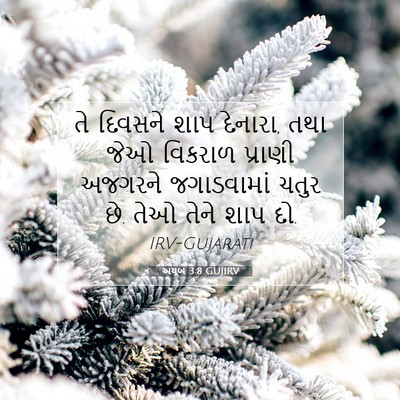 Picture 07 - અયૂબ 3:8 GUJIRV - તે દિવસને શાપ - Bible Verse Picture