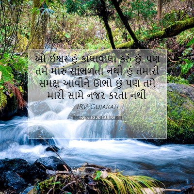 Picture 07 - અયૂબ 30:20 GUJIRV - ઓ ઈશ્વર હું - Bible Verse Picture