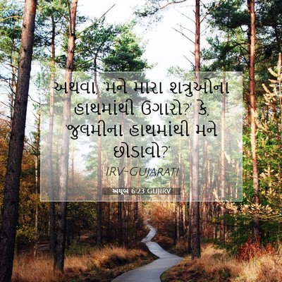Picture 07 - અયૂબ 6:23 GUJIRV - અથવા, ‘મને મારા - Bible Verse Picture