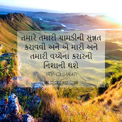 Picture 07 - ઉત્પત્તિ 17:11 GUJIRV - તમારે તમારી - Bible Verse Picture
