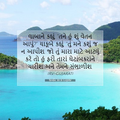 Picture 07 - ઉત્પત્તિ 30:31 GUJIRV - લાબાને કહ્યું, - Bible Verse Picture