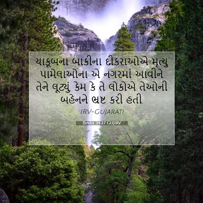 Picture 07 - ઉત્પત્તિ 34:27 GUJIRV - યાકૂબના બાકીના - Bible Verse Picture