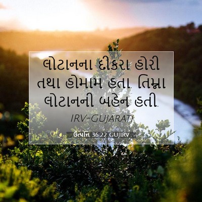 Picture 07 - ઉત્પત્તિ 36:22 GUJIRV - લોટાનના દીકરા - Bible Verse Picture