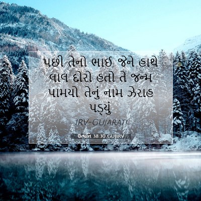 Picture 07 - ઉત્પત્તિ 38:30 GUJIRV - પછી તેનો ભાઈ, જેને - Bible Verse Picture