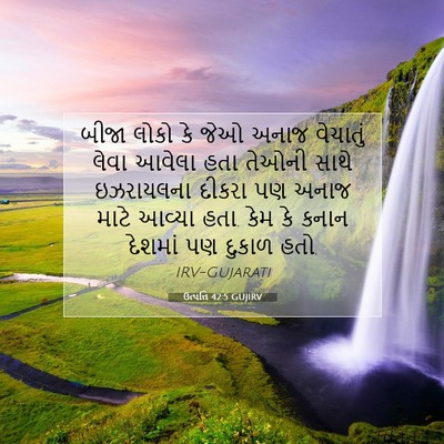 Picture 07 - ઉત્પત્તિ 42:5 GUJIRV - બીજા લોકો કે જેઓ - Bible Verse Picture