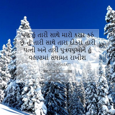 Picture 07 - ઉત્પત્તિ 6:18 GUJIRV - પણ હું તારી સાથે - Bible Verse Picture