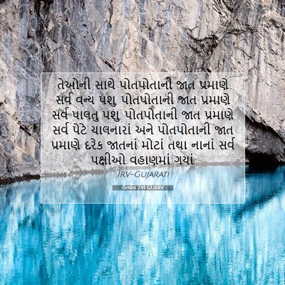 Picture 07 - ઉત્પત્તિ 7:14 GUJIRV - તેઓની સાથે - Bible Verse Picture