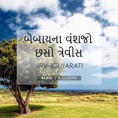 Picture 07 - એઝરા 2:11 GUJIRV - બેબાયના વંશજો: છસો - Bible Verse Picture