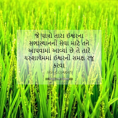 Picture 07 - એઝરા 7:19 GUJIRV - જે પાત્રો તારા - Bible Verse Picture